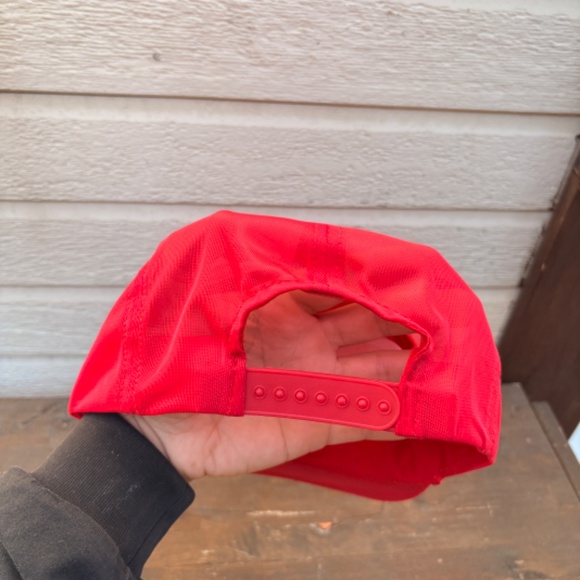 Vintage Llano Grande Lake Park texas trucker hat rope red snapback donkey - Picture 3 of 5